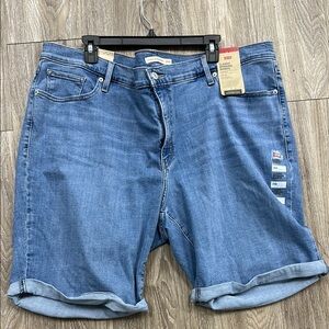 Levi's Classic Blue Denim Shorts